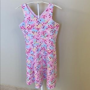 Lavender girls floral dress